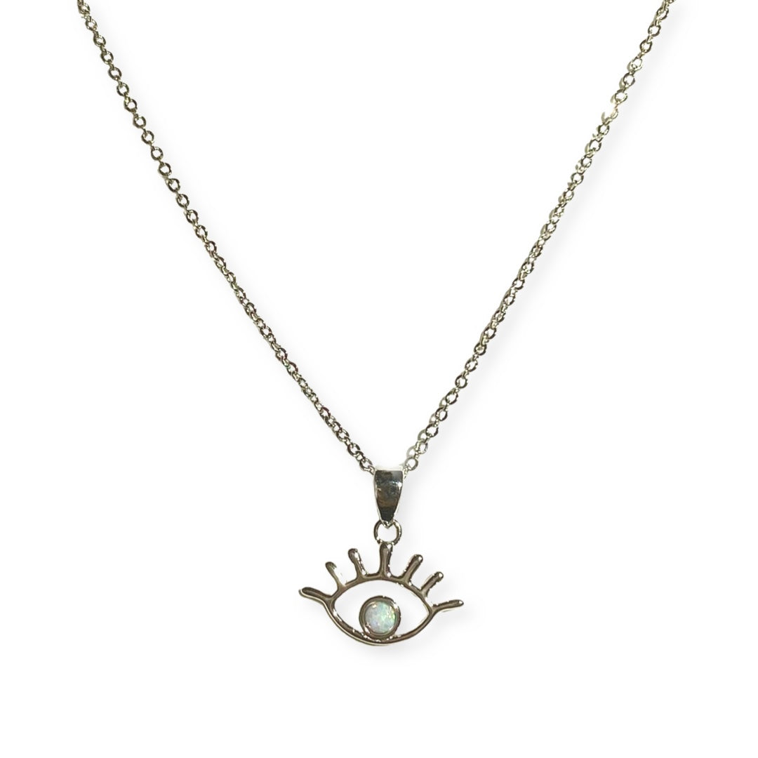 Opaline Evil Eye Lash Necklace