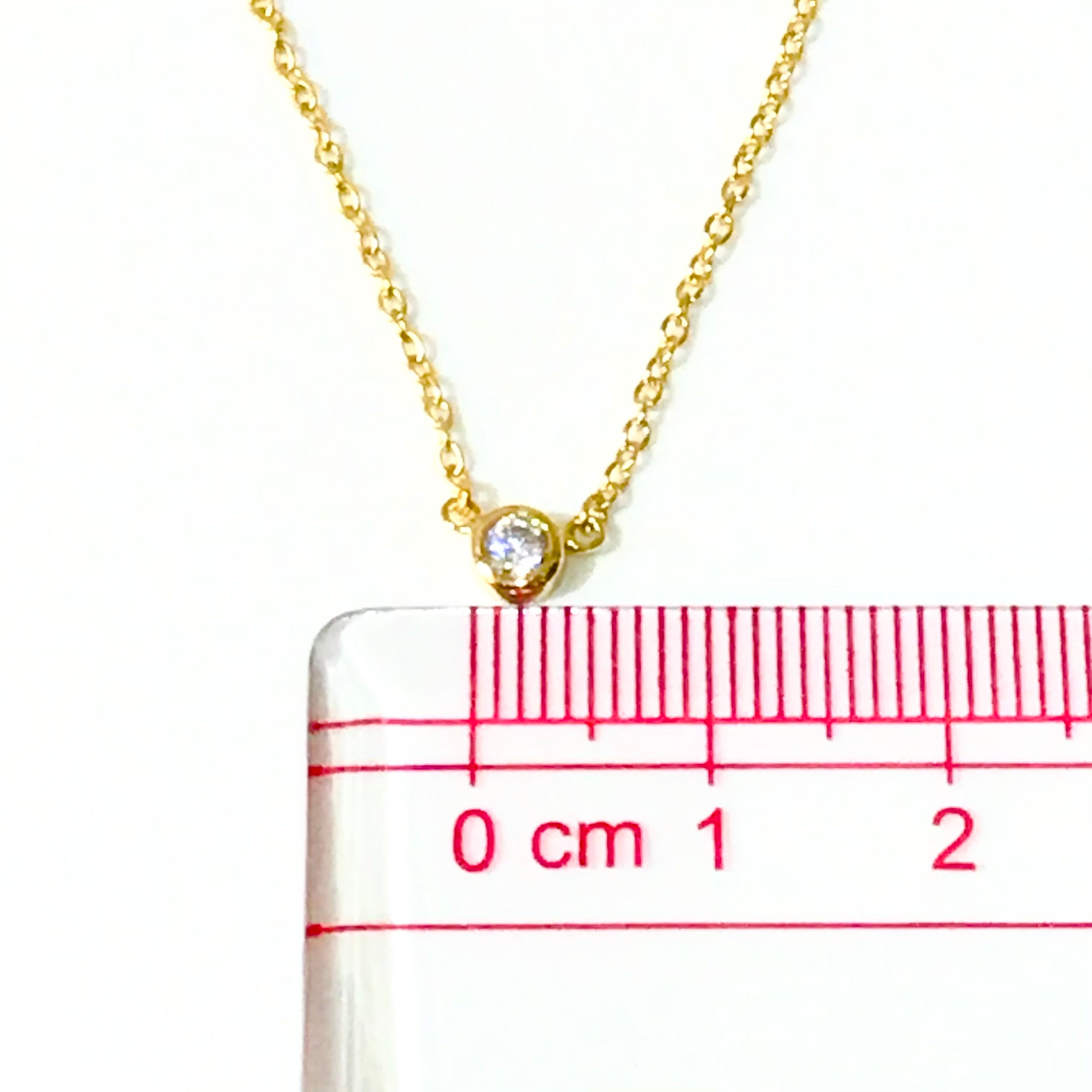 Amy Classic Bezel 0.4cm Necklace
