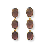 Crytsa Oval Drop Earrings