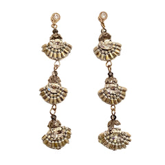 Karen Cluster Triple Station Statement Earrings
