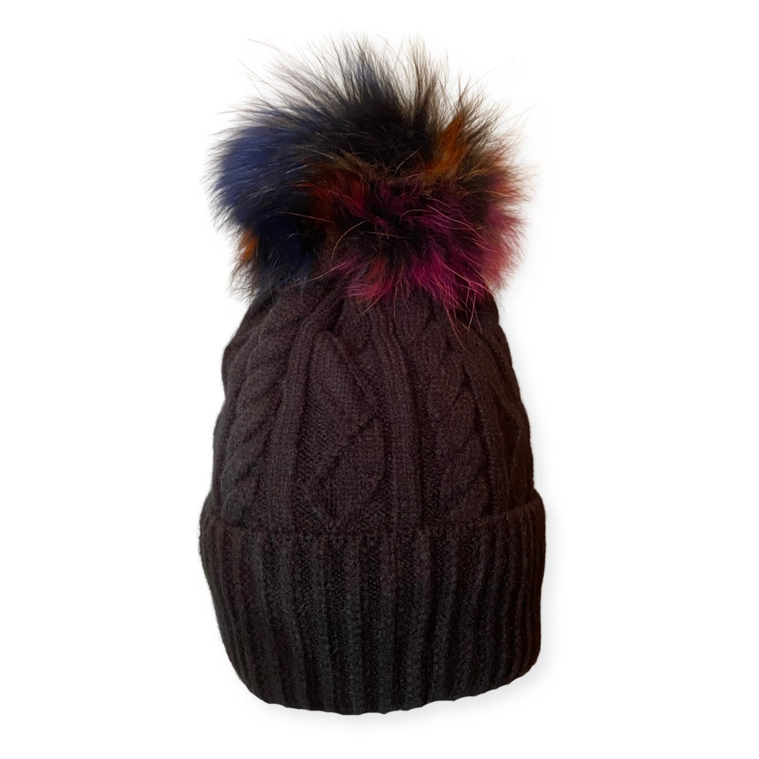 Multicolor Pompom Winter Hat