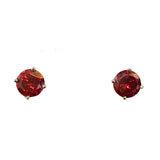 Amy Round Birthstone 7mm Studs