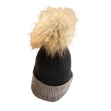 Cara Two Tone Pom Pom Hat