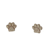 Sterling Silver Dog Paw Studs