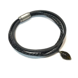 Kory Leaf Leather Bracelet