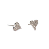 Amore Love Pointed Heart Studs