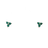 Amy Three Petal Cluster Flower Studs