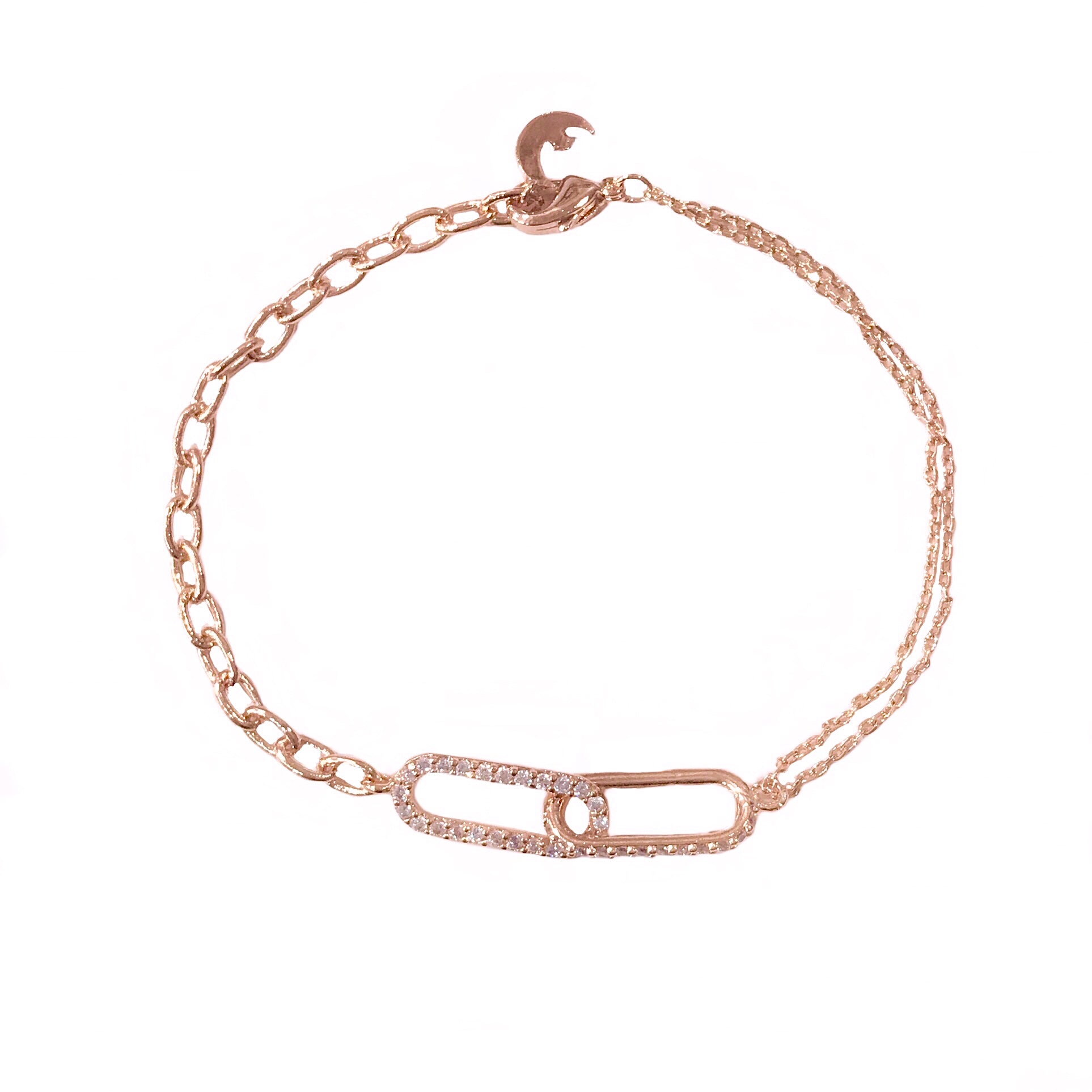 Sparkle Mix Chain Link Bracelet