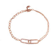Sparkle Mix Chain Link Bracelet