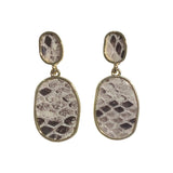 Kory Snake Skin Earrings