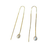 Pearlea Threader Earrings