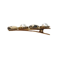 Snake Skin Pearl Hairclip