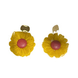 Kory Fuzzy Flower Earrings
