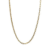 Gold Paper Link 22” & 24” Chain