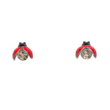 Ladybug Brass Earrings