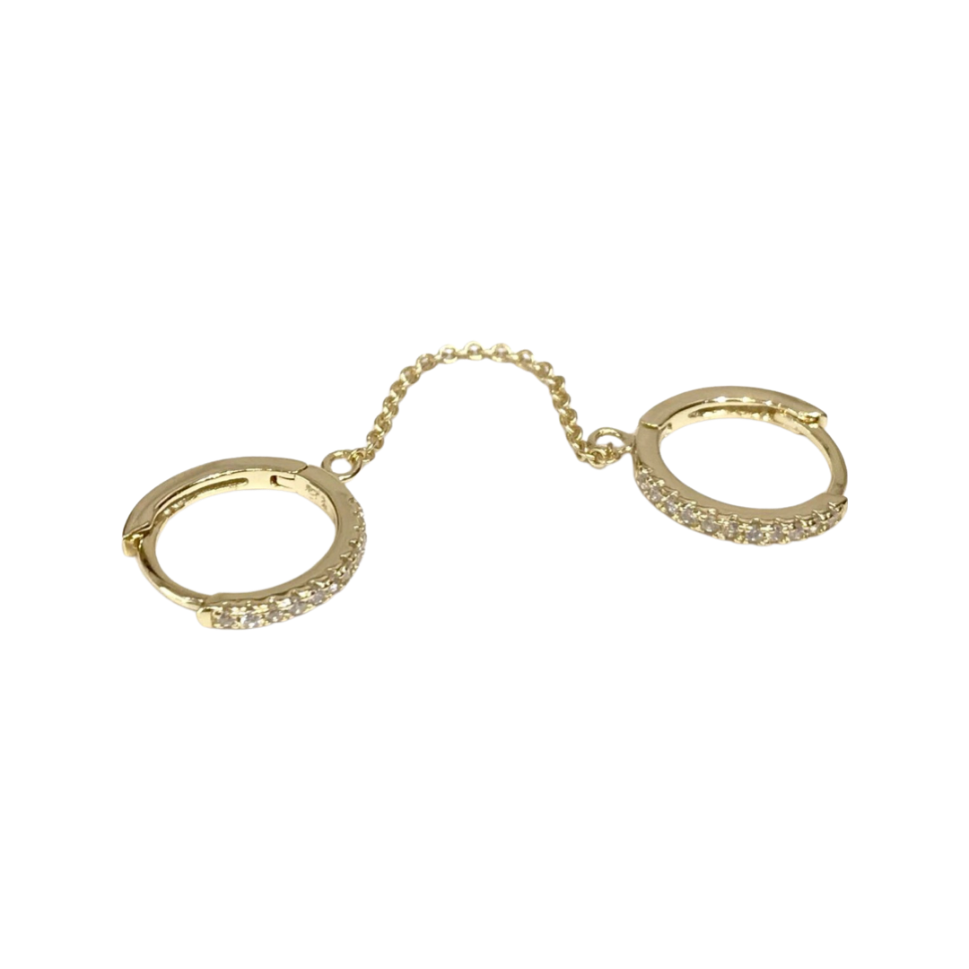 Lex Chain Huggie Earring – Mottive.inc