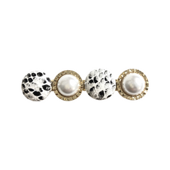 Snake Skin Pearl Hairclip