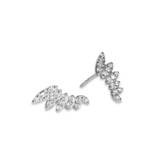 Angel Wing Pave Studs