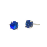 Amy Round Birthstone 6mm Studs