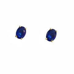 Amy Oval Birthstone Sparkle Studs