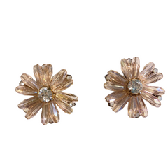 Karen Crystal Flower Statement Studs