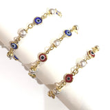 Evil Eye Pearl Bracelet