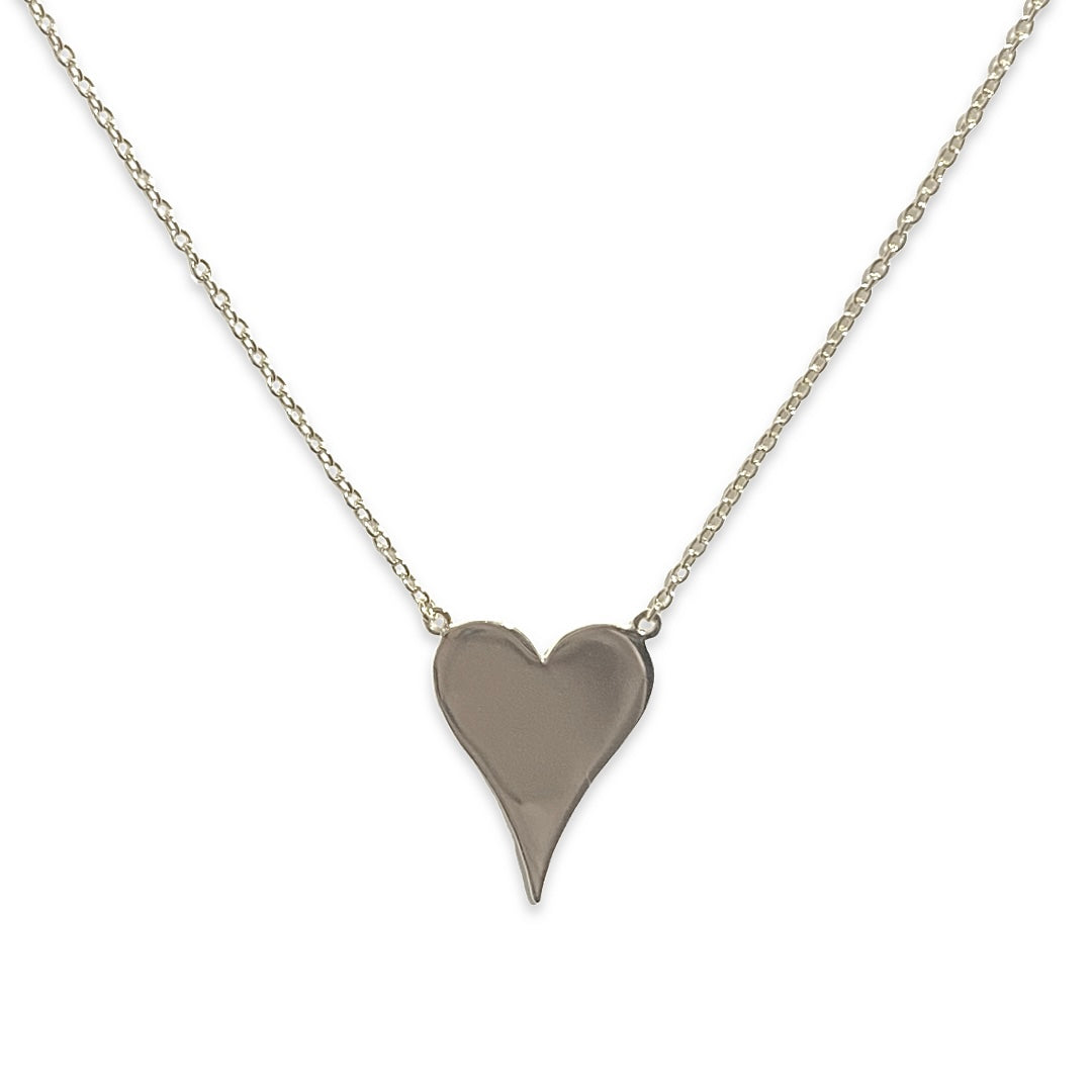 Big Pointed Heart Necklace – Noellery