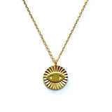 Evil Eye Brass Necklace