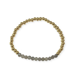 Polly Beaded Gemstone Stretch Bracelet