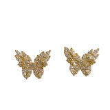 Butterfly Cluster Stud Earrings