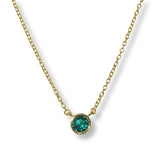 Amy Birthstone Bezel 0.6cm Necklace
