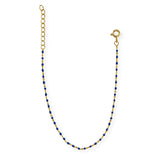 Sterling Silver Beaded Color Bracelet