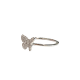 Sweet Butterfly Pave Ring