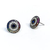 Evil Eye Rainbow Studs