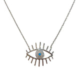 Evil Eye Long Lash Necklace