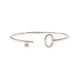 Sterling Silver Key Cuff Bracelet