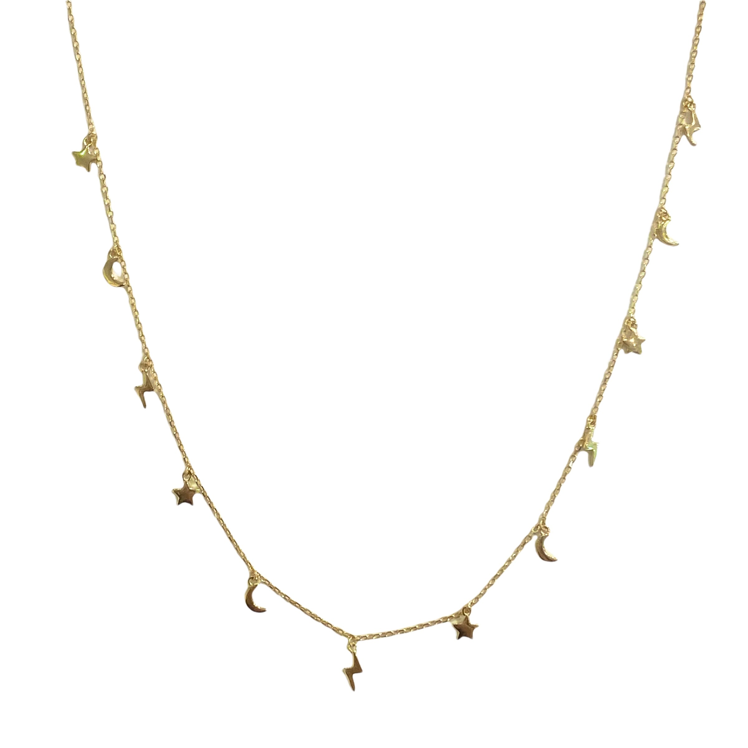 Celestial Starley Moon Necklace