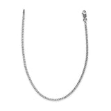 1.8mm Cuban Chain Anklet