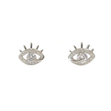 Sparkle Evil Eye Lash Earrings