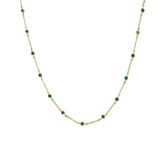 Amy Bezel Station Chain Necklace