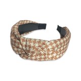 Houndstooth Knot Wide Headband