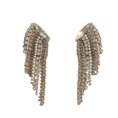 Karen Angel Wing Draped Statement Earrings