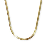 Gold Filled Thin Herringbone 12” Choker Necklace
