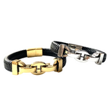 Joellery Leather Link Bracelet