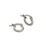 Mini Textured Clasp Hoops