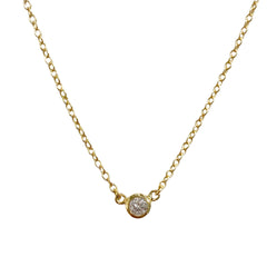 Amy Classic Bezel 0.4cm Necklace