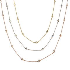 Amy Bezel Eternity 18” Necklace