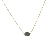 Crysta Oval Gemstone Necklaces