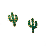 Cactus Tiny Green Studs