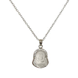 Buddha Gemstone Partial Halo 16” Necklace